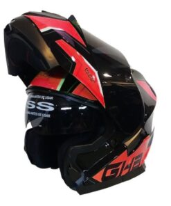 Casco Abatible Ghb 160 Stark Mica Tint. Amarillo Fluor