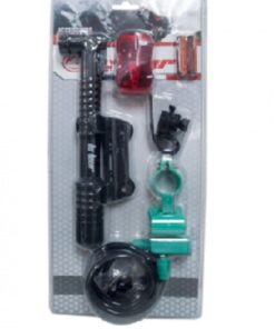 Set Para Bicicleta Bombín + Luz Trasera + Candado