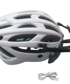 Casco Bicicleta con Gafas y Luz Trasera